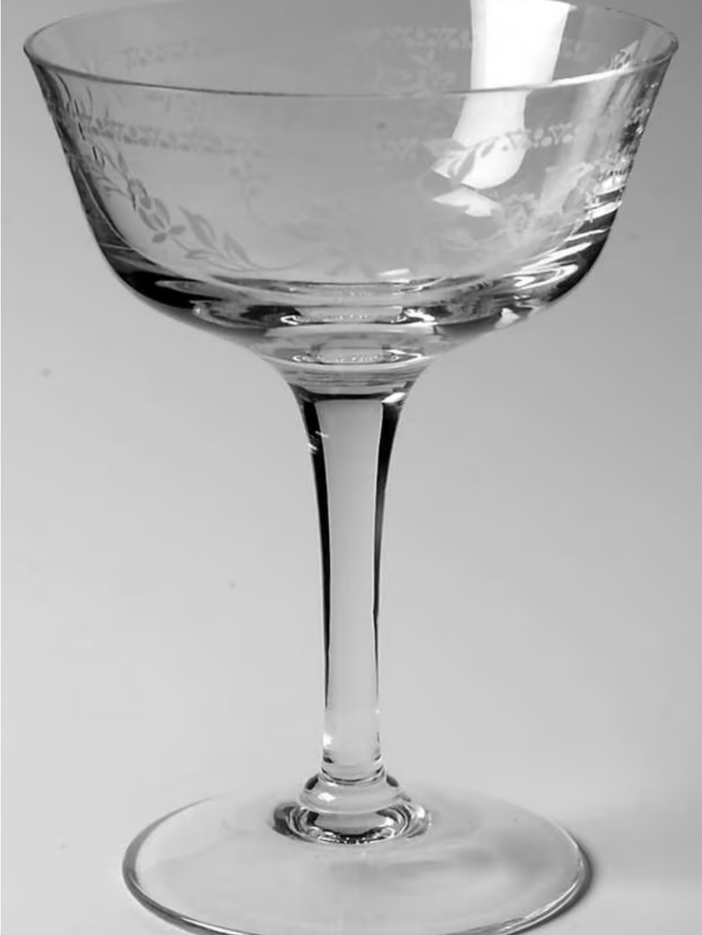 NORITAKE “ADAGIO” CRYSTAL CHAMPAGNE/SHERBERT GLASS—SET OF FOUR